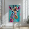 Tablou Canvas Girafa Cromatică